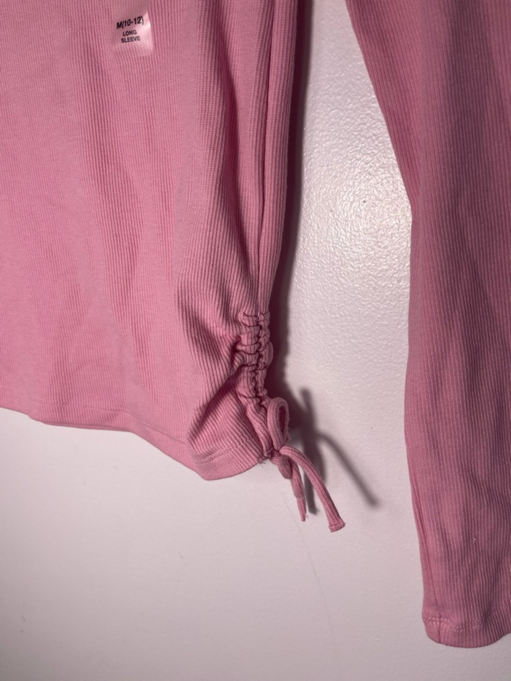 Epic Threads Gir’s Pink Long Sleeve Kids Top with Side Tie Size M(10-12) NWT - Picture 4 of 8